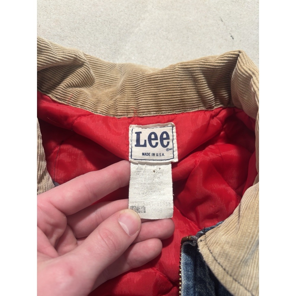 vintage 60s lee 91-b denim jacket trucker lined - Picture 6 of 11